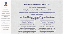 Desktop Screenshot of corralessoccerclub.org